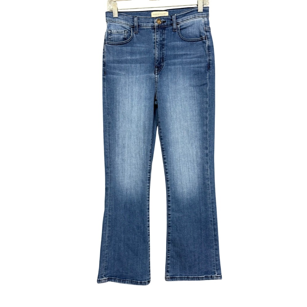 Current/Elliott Jeans Womens 28 Blue Vista High Rise Cropped Flare CE1011NB16